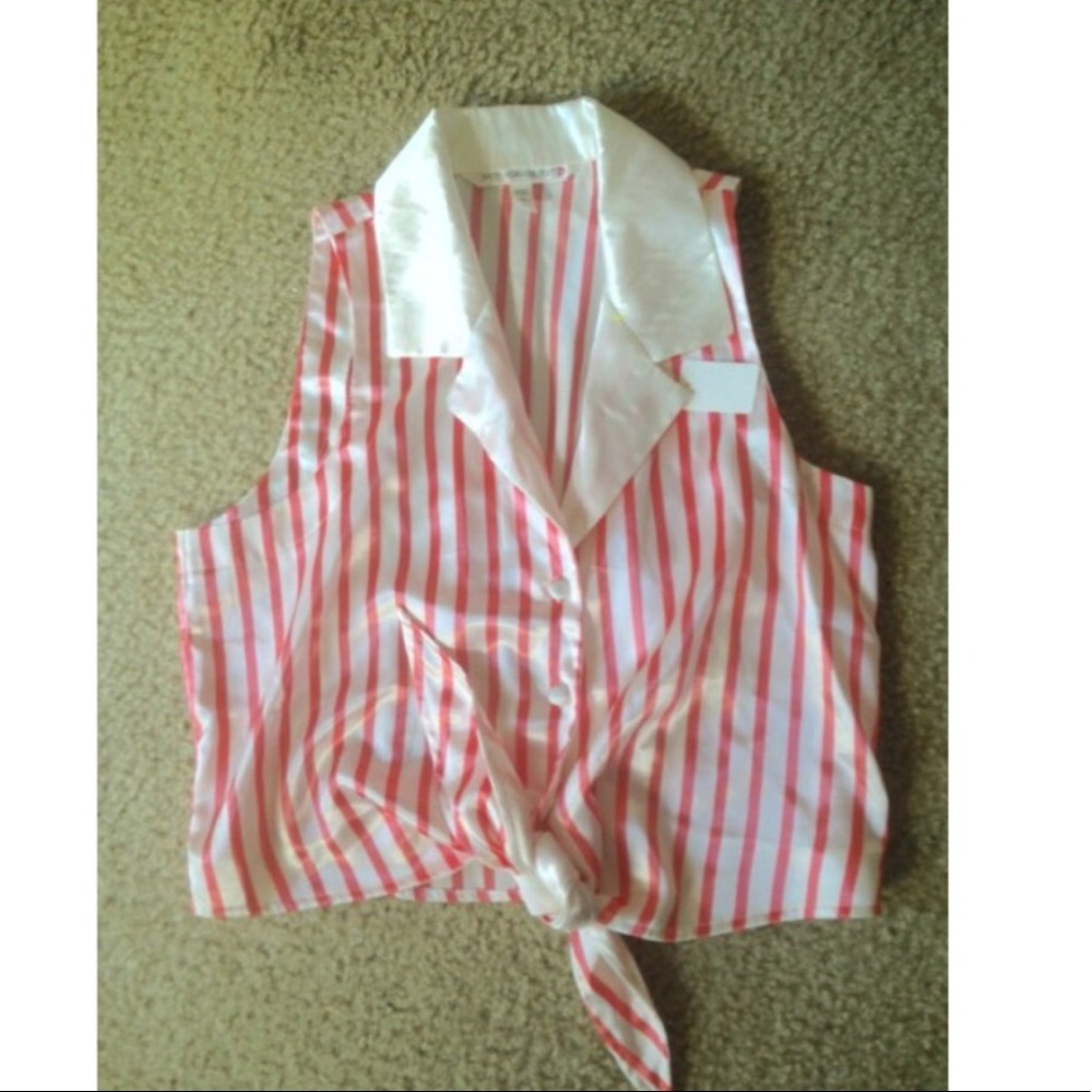 Vintage Victoria’s Secret Coral Striped Satin